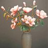 Pink Magnolias Vase paint by numbers