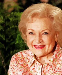 Portrait Of Betty White paint by number