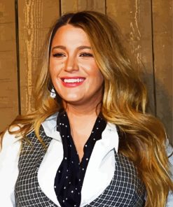 Portrait Of Blake Lively paint by number