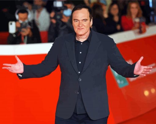 Quentin Tarantino Filmmaker paint by number