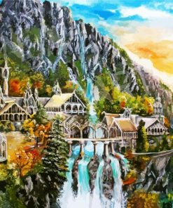 Rivendell The Lord Of The Rings paint by numbers