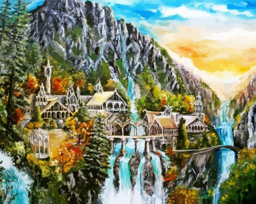 Rivendell The Lord Of The Rings paint by numbers