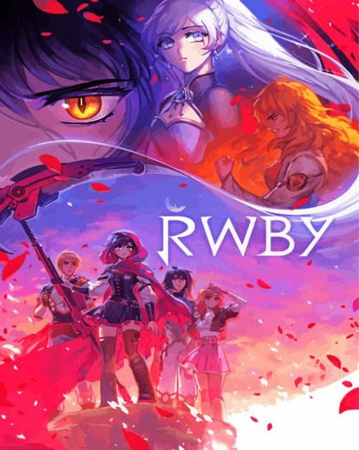 Rwby Poster paint by number