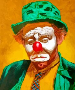 Sad Hobo Clown Art paint by number