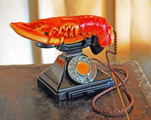 Salvadoe Dali Lobster Telephone paint by numbers