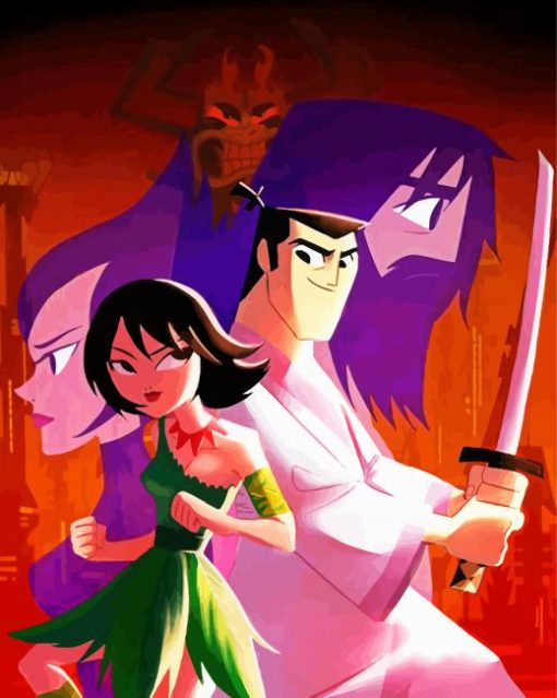 Samurai Jack Series paint by number