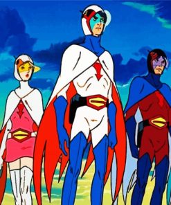 Science Ninja Team Gatchaman Series paint by number