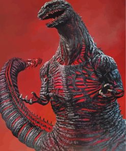 Shin Godzilla Monster paint by number