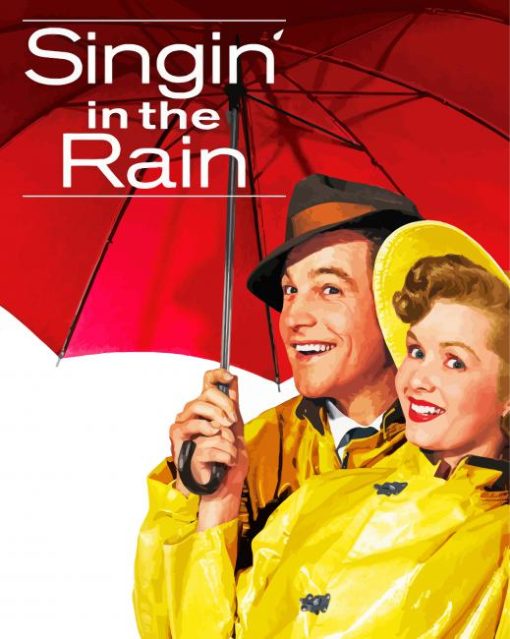 Singing In The Rain Poster paint by number