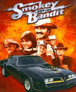 Smokey And The Bandit Poster paint by number