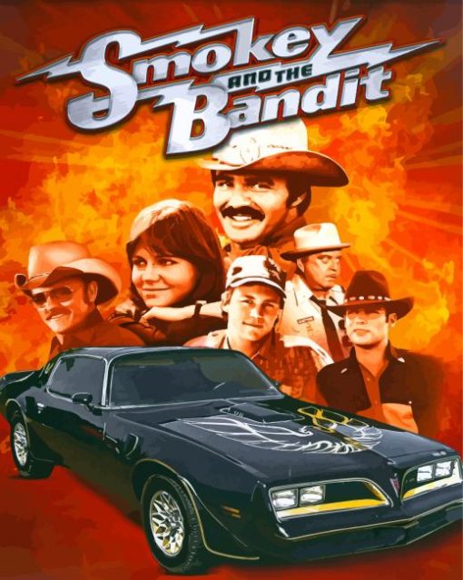 Smokey And The Bandit Poster paint by number