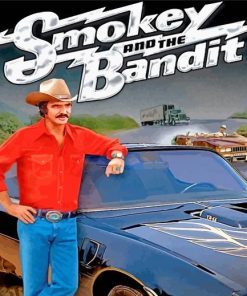 Smokey And The Bandit Movie Poster paint by number