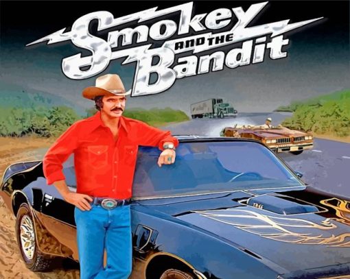 Smokey And The Bandit Movie Poster paint by number