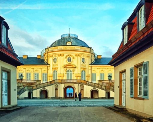 Stuttgart Castle paint by number