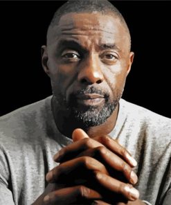 The Actor Idris Elba paint by number