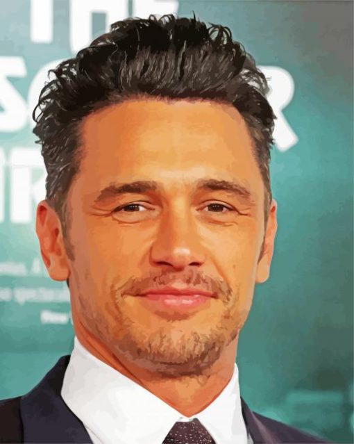 The Actor James Franco paint by number