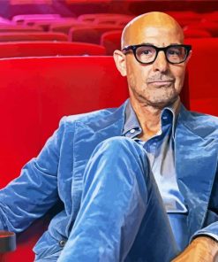 The Actor Stanley Tucci paint by number