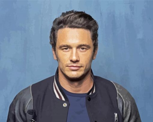 The American Actor James Franco paint by number