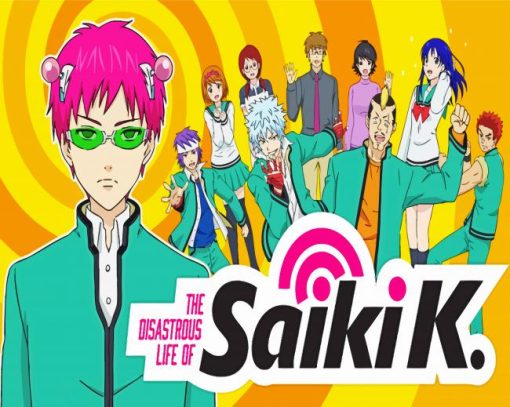 The Disastrous Life Of Saiki K Poster paint by number