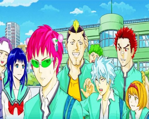 The Disastrous Life Of Saiki K paint by number