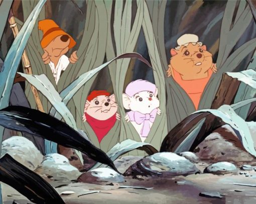 The Rescuers Disney Movie paint by number