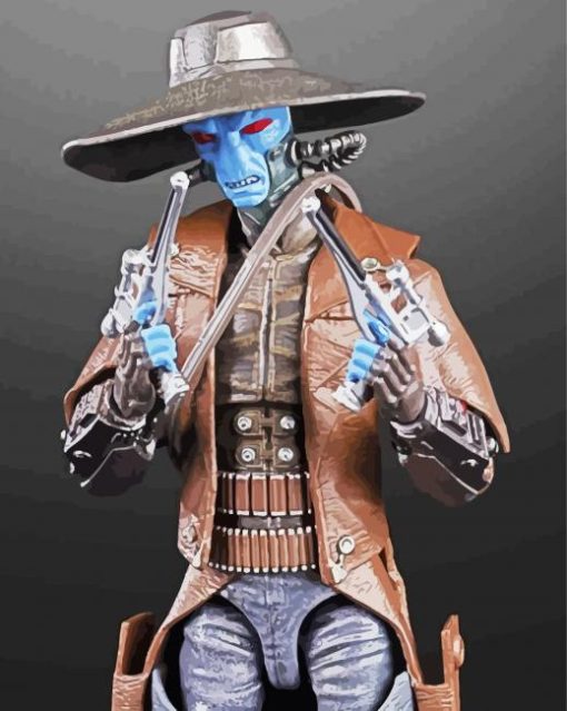 The Star Wars Cad Bane paint by number