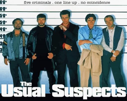 The Usual Suspects Movie paint by number