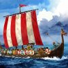 The Viking Ship paint by number