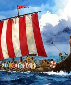 The Viking Ship paint by number