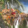 Rivendell Landscape Art paint by numbers