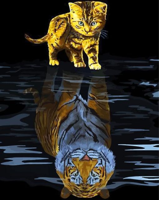 Tiger And Cat paint by number