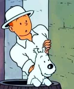 Tin Tin Cartoon paint by number