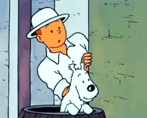 Tin Tin Cartoon paint by number