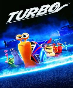 Turbo Movie Poster paint by number