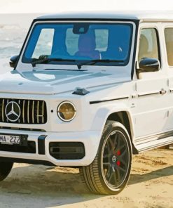 White G Wagon Car paint by number