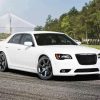 White Chrysler 300 Srt paint by number