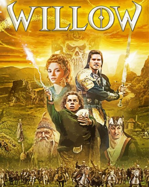 Willow Movie Poster paint by number