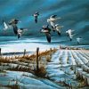 Winter Snows Terry Redlin paint by number