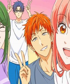 Wotakoi Manga Characters paint by number