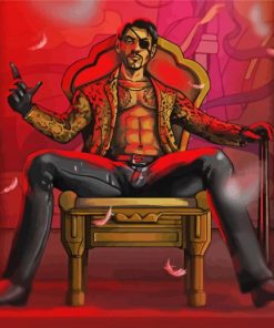 Yakuza Game Goro Majima paint by number