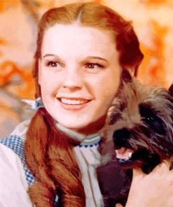 Young Judy Garland Smiling paint by number