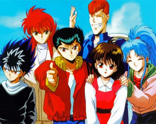 Yu Yu Hakusho Characters paint by number