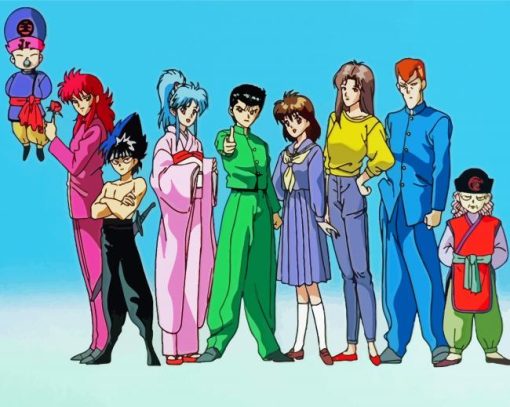 Yu Yu Hakusho Manga Series paint by number