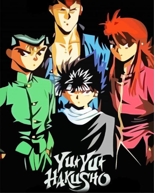 Yu Yu Hakusho Poster paint by number