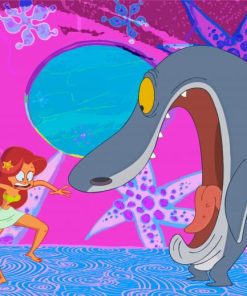 Zig And Sharko Animated Series paint by number