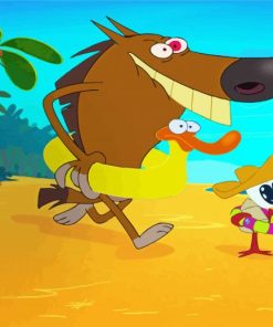 Zig And Sharko Cartoon Series paint by number