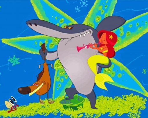 Zig And Sharko paint by number