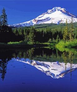 Aesthetic Mount Hood paint by number