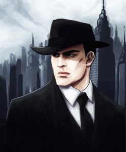 Aesthetic Mafia Man paint by numbers