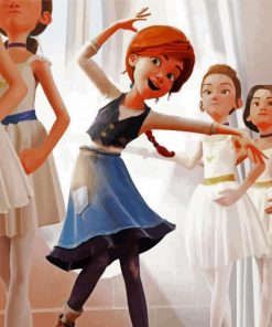 Ballerina Cartoon Movie paint by number